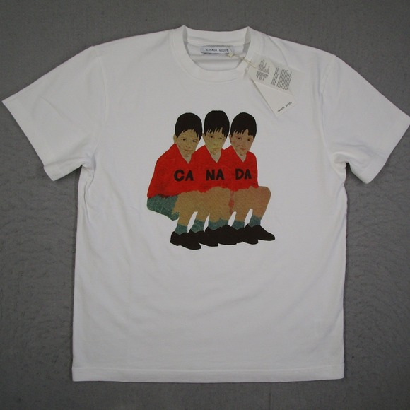 Canada Goods Other - Canada Goods James Rielly Graphic T-Shirt White Organic Cotton Heavyweight Men M